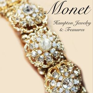 Monet Floral Crystal Stretch Bracelet